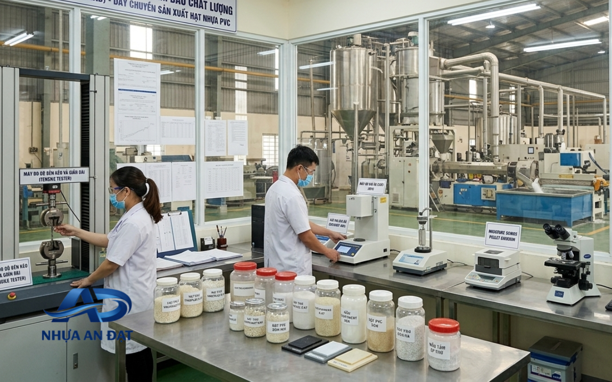 Gia công hạt nhựa PVC có cần kiểm tra phòng lab trước khi sản xuất không?