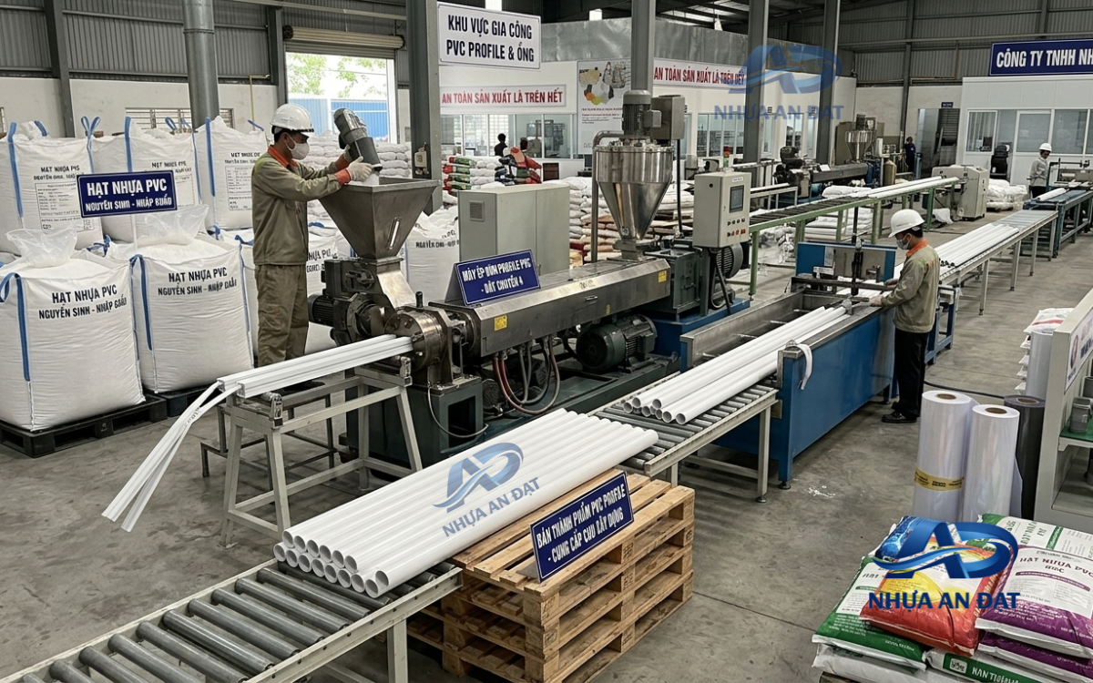 Nhà Máy Gia Công Hạt Nhựa PVC Có Vai Trò Gì Trong Chuỗi Cung Ứng Nhựa?