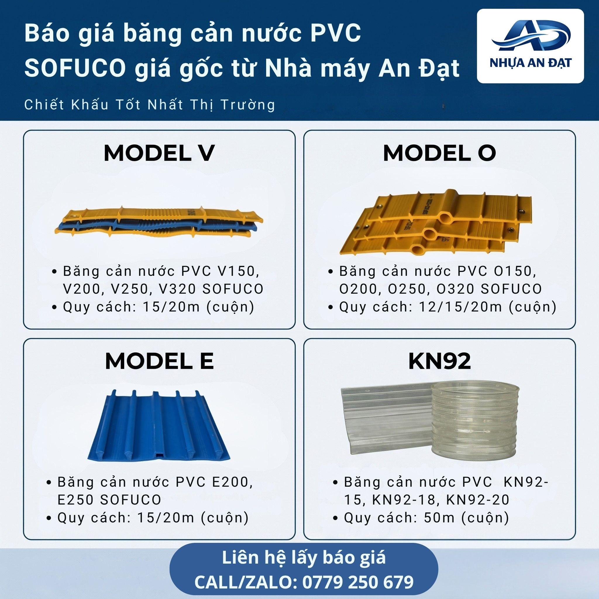 Băng Cản Nước PVC SOFUCO – Hàng Sản Xuất Trực Tiếp, Sẵn Cho Công Trình & Đại Lý