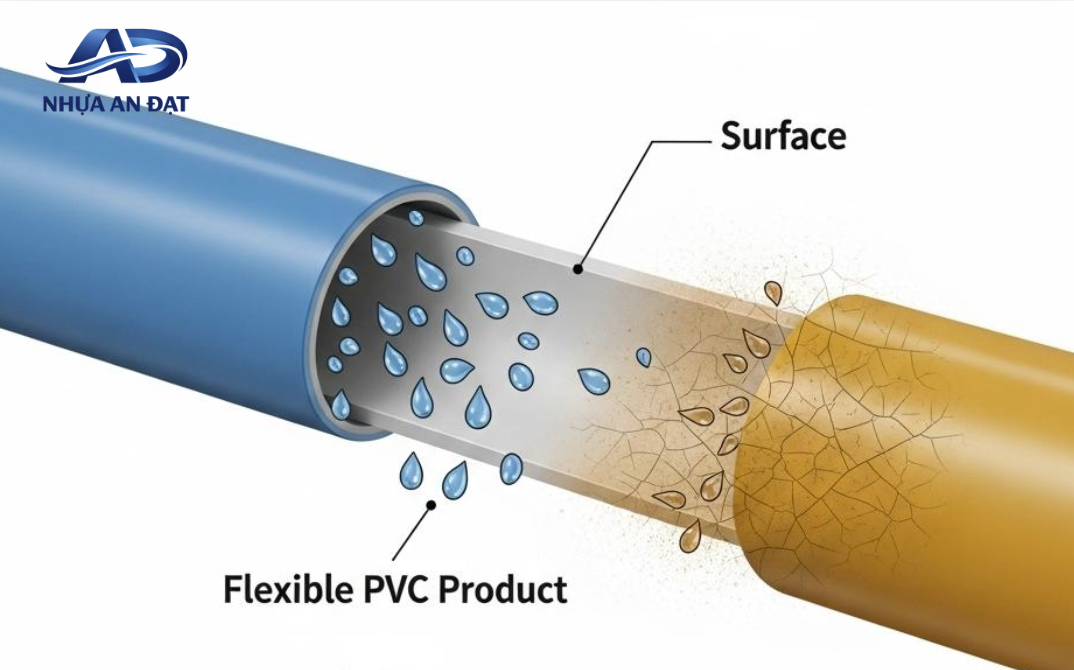 Hạt nhựa PVC bị tách dầu khi gia công nguyên nhân do đâu?